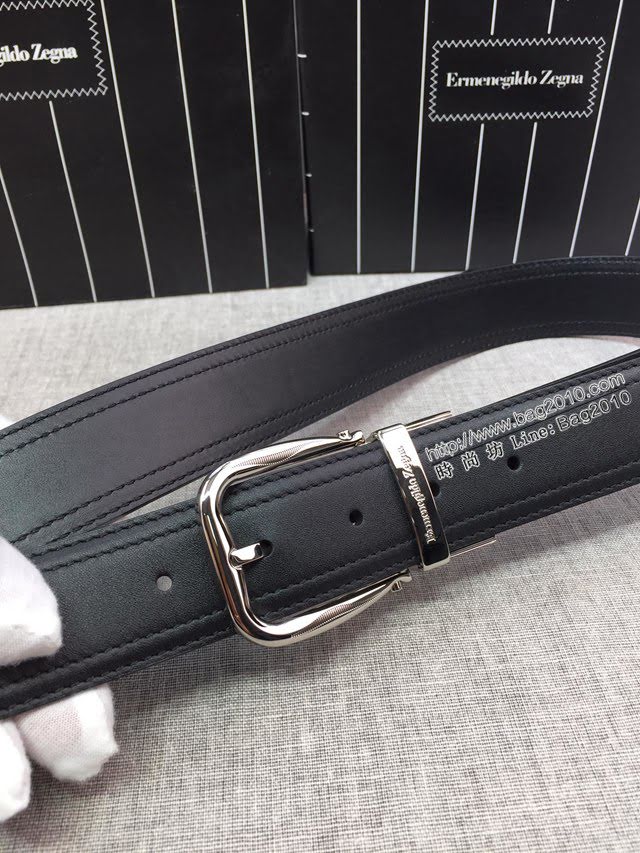 Zegna男士皮帶 傑尼亞雙面用小牛皮腰帶  jjp1380